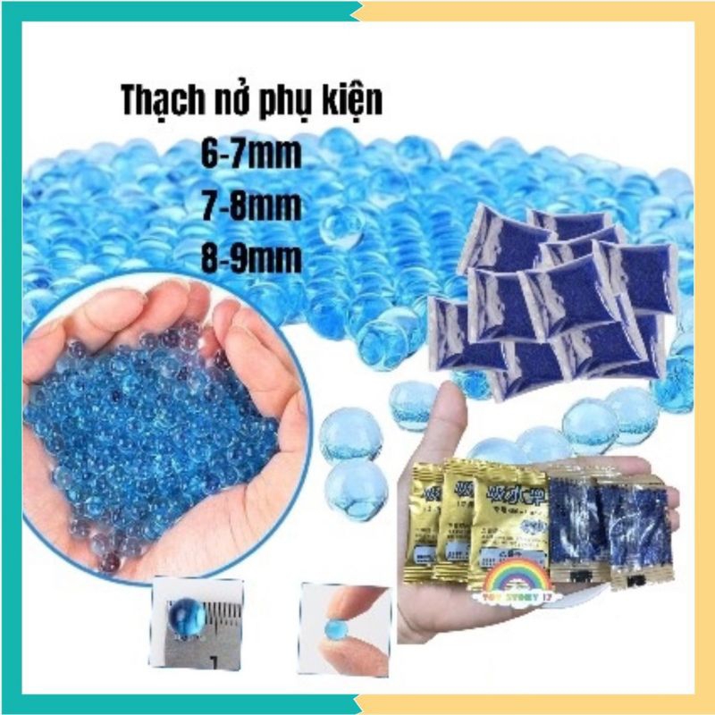 sỉ 5 túi hạt thạch nở 6-7 mm