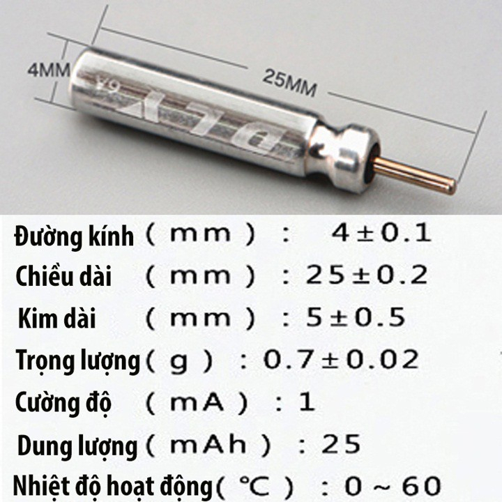 Pin Điện Tử CR-425  Lắp Phao Câu Đài Câu Đêm PIN-CR-425, Pin Phao Đêm