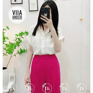 Sơ Mi Tay Hến Thô Lụa AN0170 VIIA DESIGN