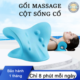 Gối mát xa cổ thư giãn giảm đau tiện dụng