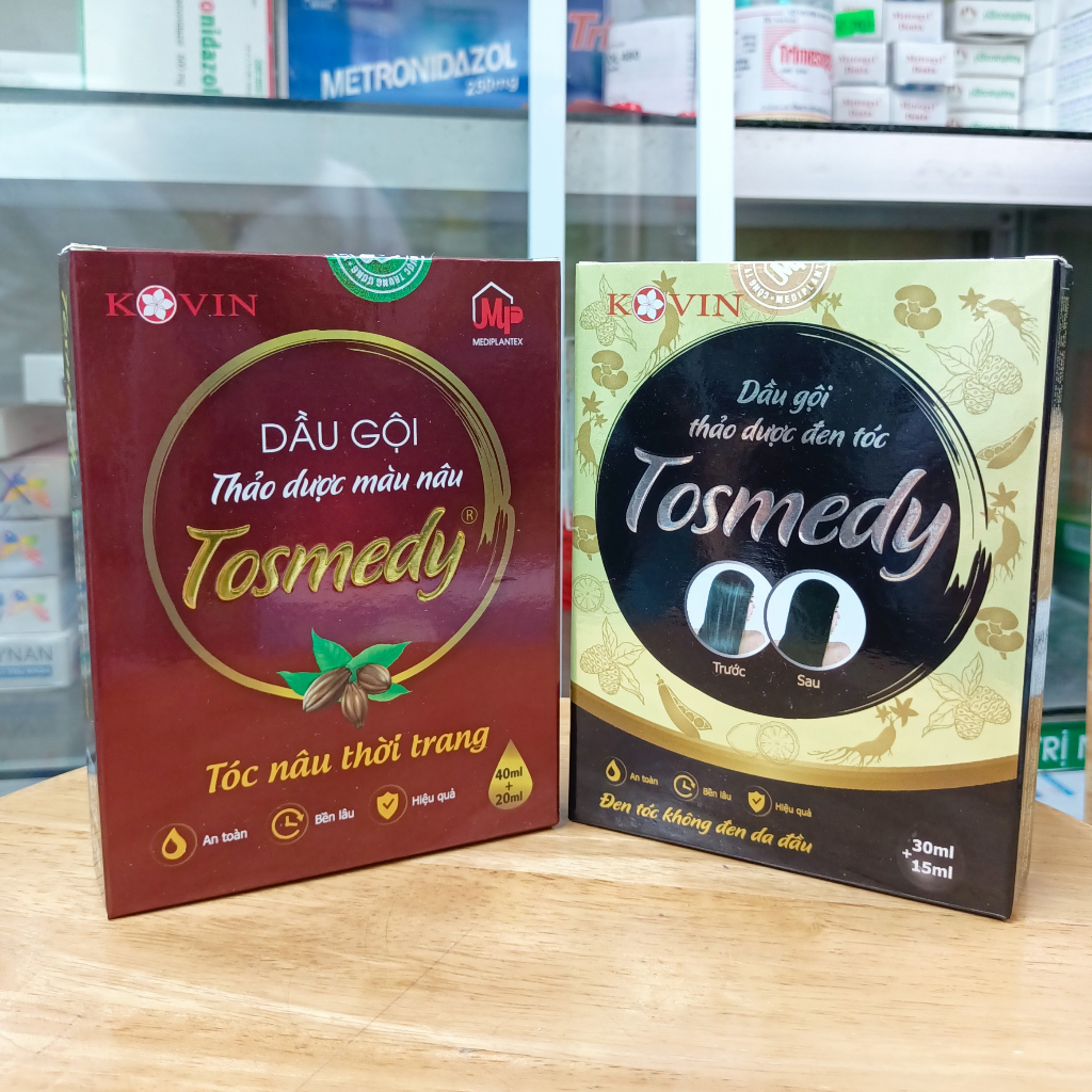 Dầu gội Thảo dược nhuộm tóc TOSMEDY