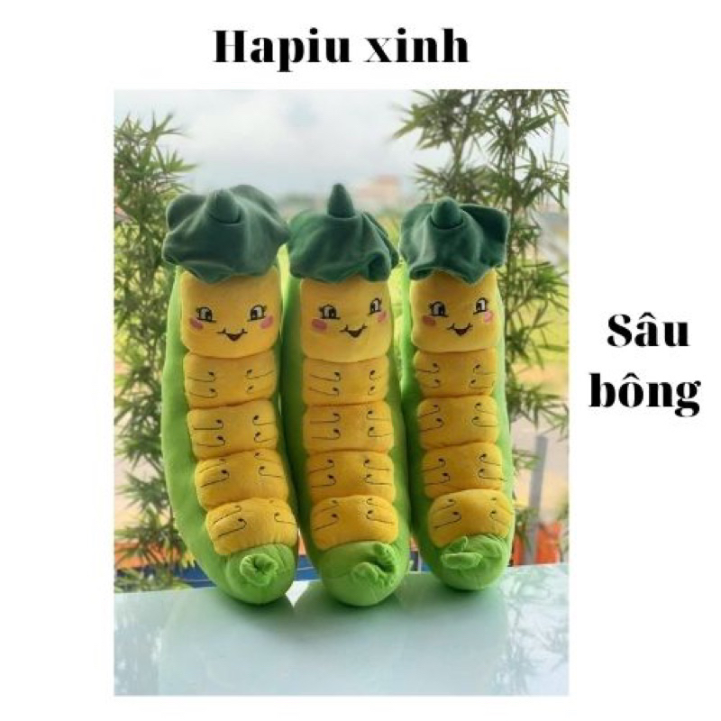 Gấu bông sâu thú nhồi bông hình sâu dễ thương cho bé