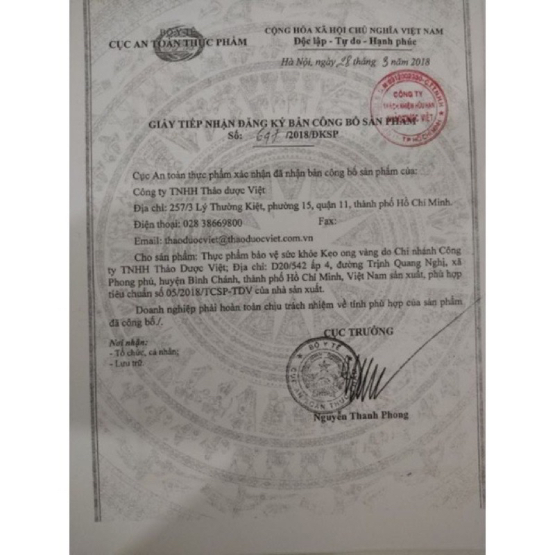 Kẹo Ong Vàng, thông cổ, giảm ho viêm họng, khan tiếng