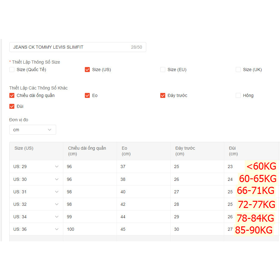 Quần Jean tommy chuẩn form slimfit vải chính phẩm dày dặn co dãn nhẹ