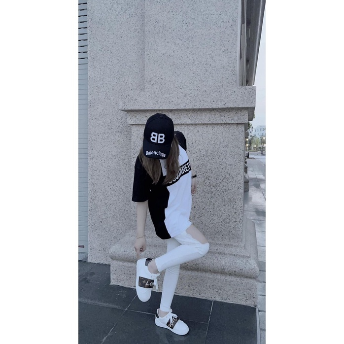 Áo Thun DSQ Phối Màu Đen Trắng - Áo Phông Siêu Cấp Nam Nữ Hai Màu Form Rộng Siêu Hot 2023 | BigBuy360 - bigbuy360.vn