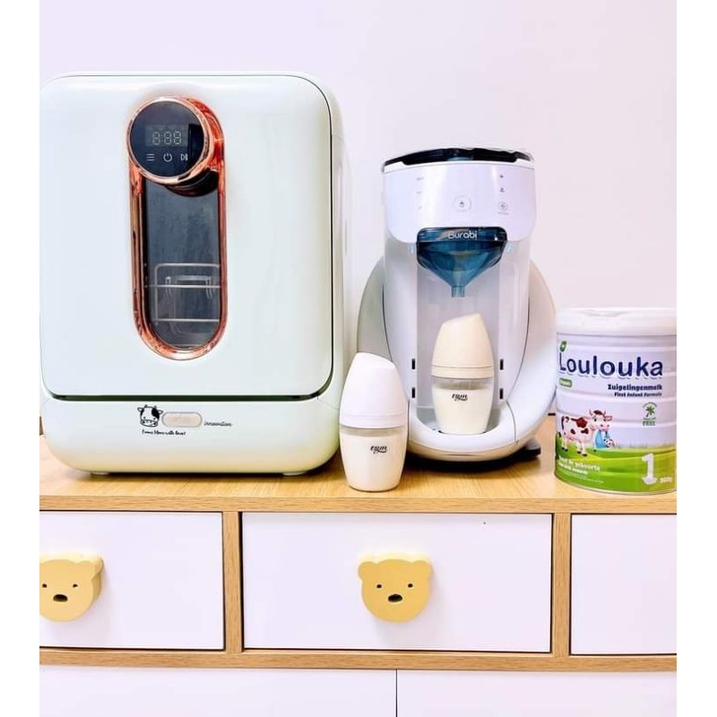 MUA 1 TẶNG 3, Máy rửa bình sữa Agii 03 cao cấp 4in1- rửa bình, sấy khô, tiệt trùng