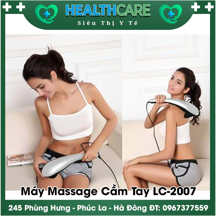 Máy Massage Cầm Tay Hồng Ngoại 3 Đầu Energy King LC-2007AA - Massage Toàn Thân 6 Cấp Độ Chuyên Sâu Vai Lưng Giảm Đau Mỏi