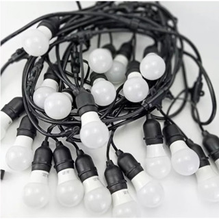 Dây Đèn LED Trang Trí Ngoài Trời E27 Trang Trí Quán Cafe Trà Sữa :Dài 5M/10 Đui - 10M/20 Đui