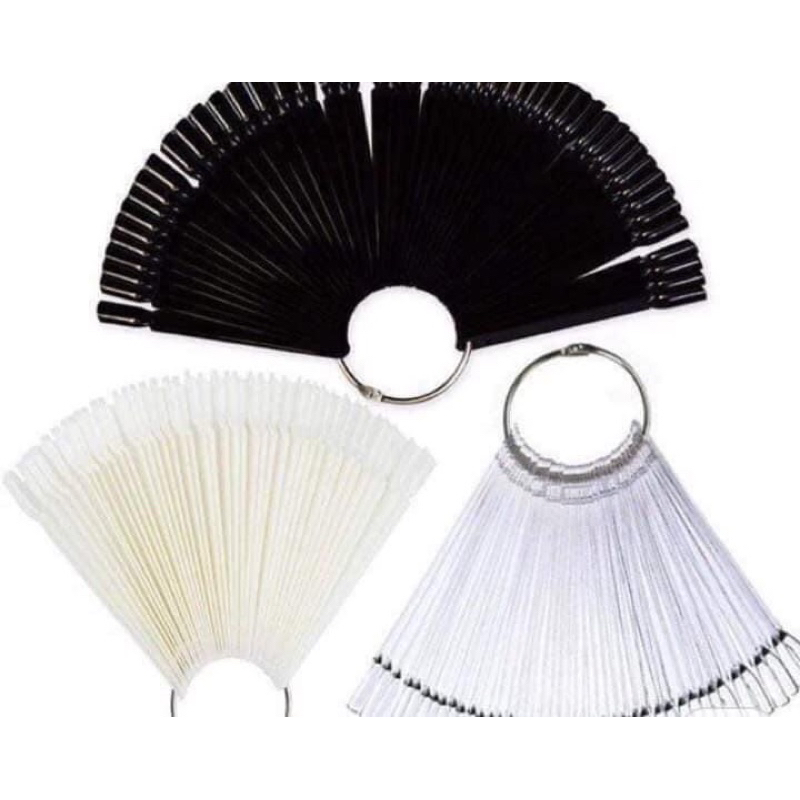 Móng que vuông trong đục đen, móng tập sơn, móng mẫu