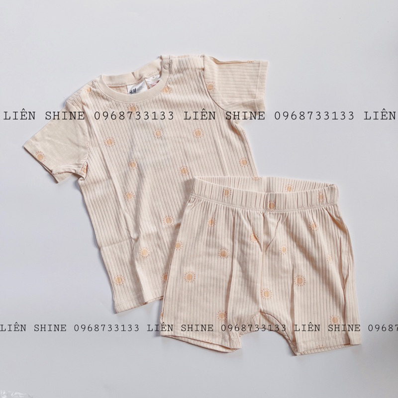 Bộ thun hình mặt trời cho bé