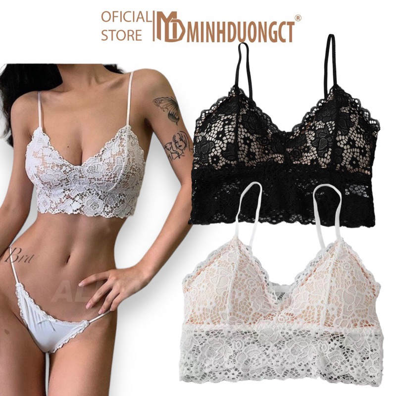 Áo Bra Ren Hoa Sexy siêu quyến rũ 0234 - Áo Lá Ren Hoa Sexy [Minhduongct]