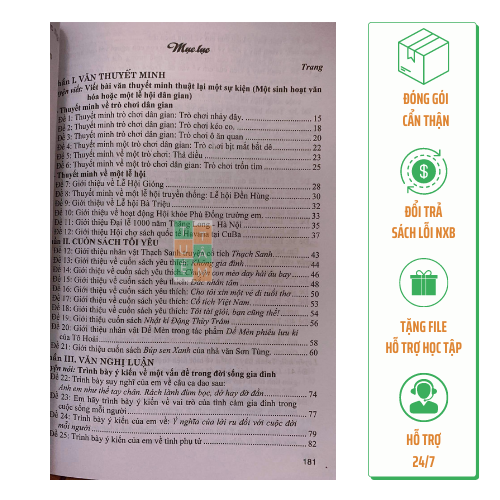 Sách - Hướng dẫn nói và viết Văn Nghị luận Biểu cảm Thuyết minh lớp 6