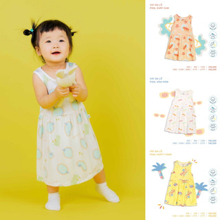 Váy cotton Chaang ba lỗ cho bé gái SS23