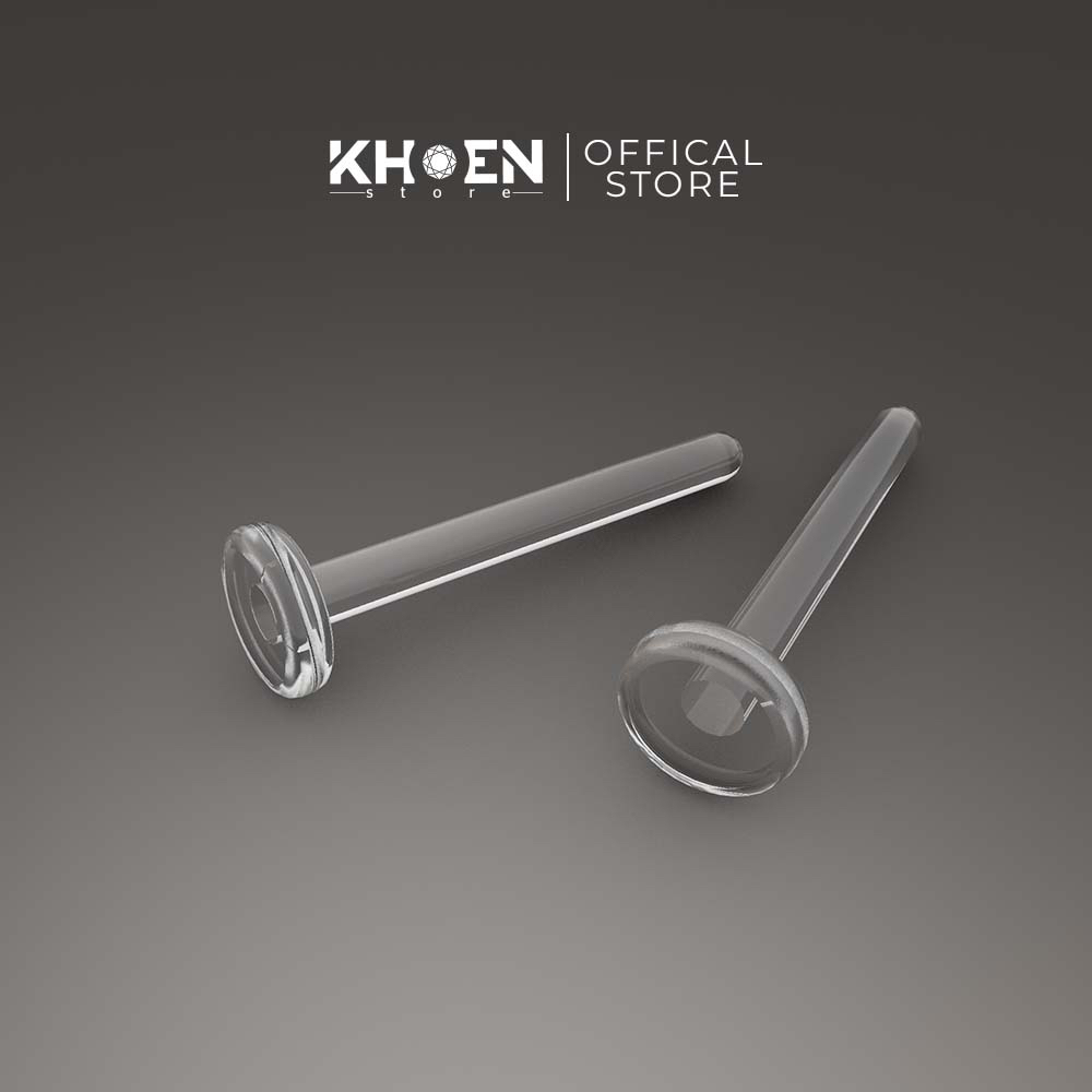 (1 Chiếc) Khuyên Giữ lỗ - Thủy tinh - Khoen Store