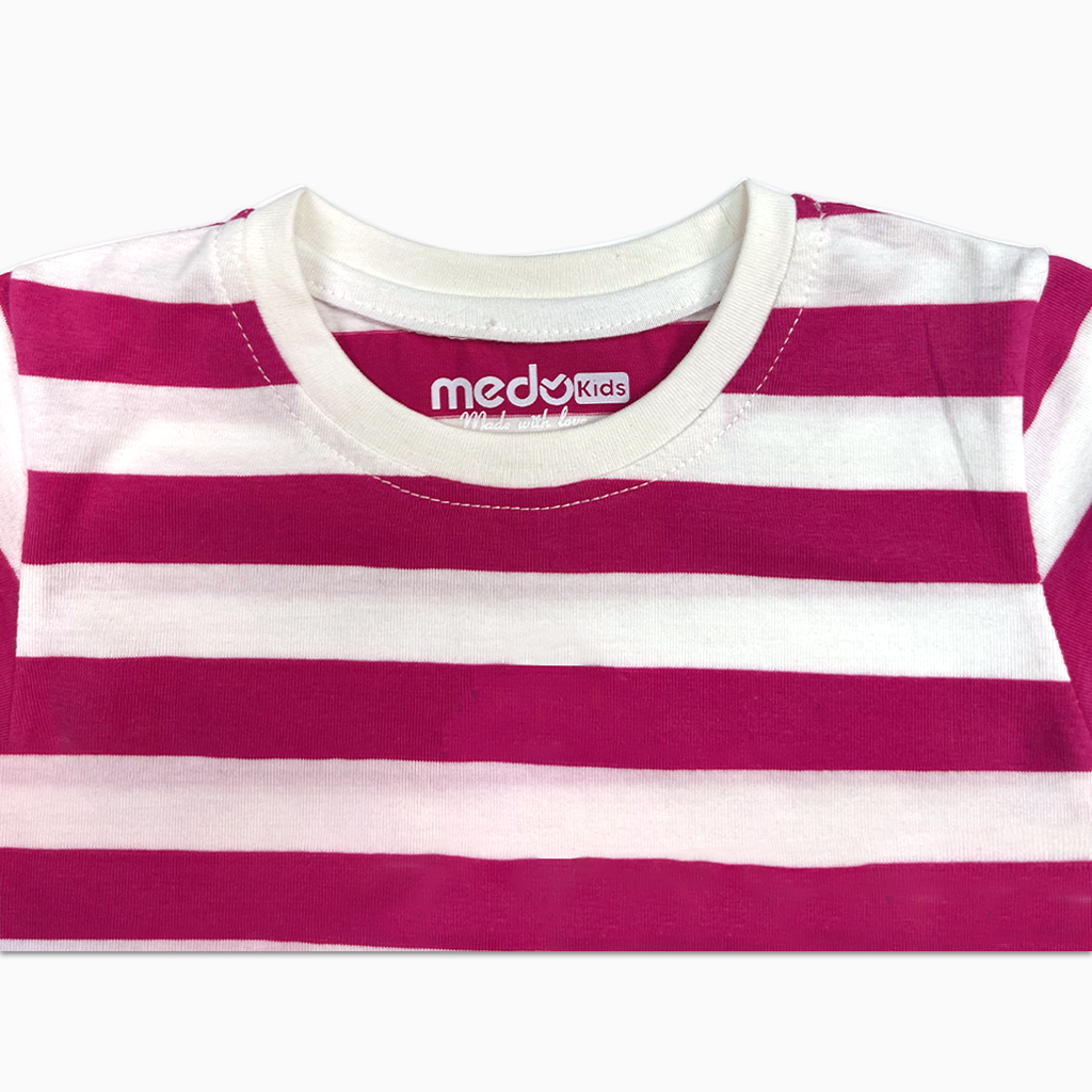 Áo phông bé trai bé gái Medokids MD03 kẻ ngang chất liệu cotton mềm mại, co dãn,thoáng mát