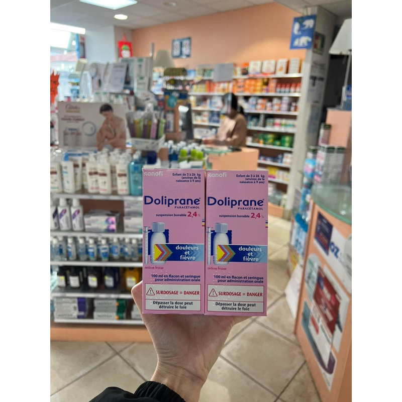 Doliprane nội địa pháp 100ml đủ bill