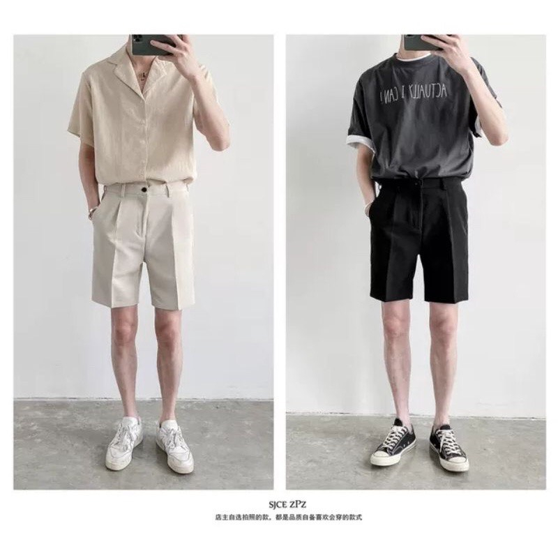 Quần Short Nam Dáng Âu Cao Cấp Vải Đẹp, Trẻ Trung, Phong Cách