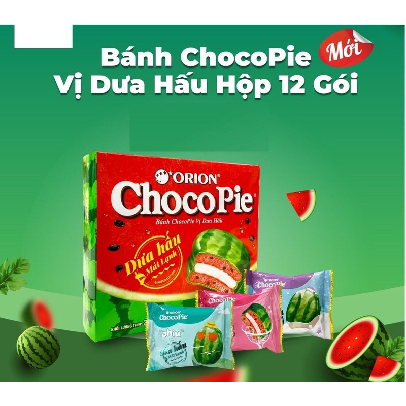 Bánh chocopie vị dưa hấu 336g