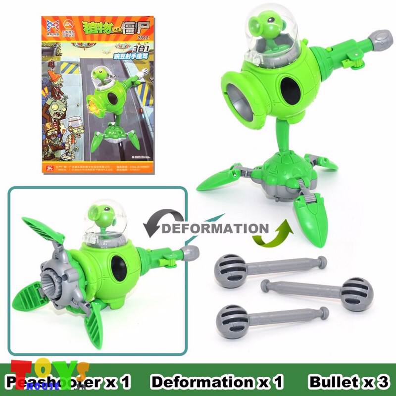 Đồ Chơi Robot Biến Hình Hợp Thể Plants Trong Game PvZ