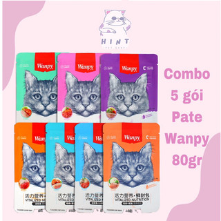 Combo 5 gói pate Wanpy 80gr