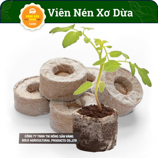 Viên Nén Xơ Dừa, Ươm Hạt Giống, Không Tạp Chất, Giúp Tỉ Lệ Nảy Mầm Hạt Giống Cao Hơn - Nông Sản Vàng