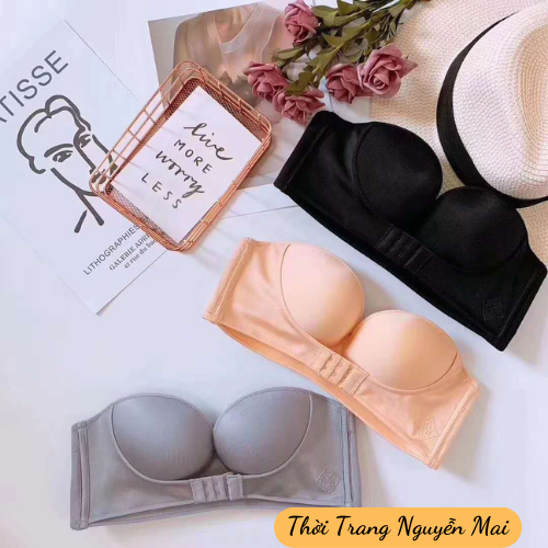 Siêu Phẩm Áo Lót Chống Tụt Cài Trước Siêu Nâng Ngực Áo Quây Không Gọng Siêu Mềm Mại