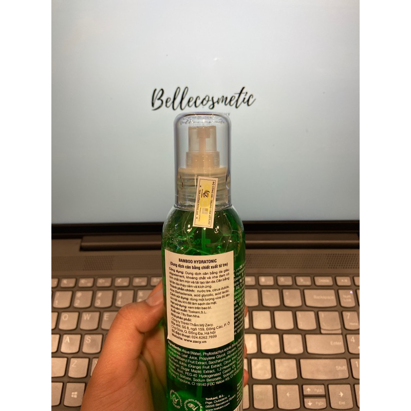 Nước Cân Bằng Da Toskani Bamboo Hydratonic Toner cấp ẩm cho da khô mất nước
