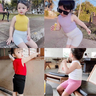 Bộ ba lỗ, quần lenging cho bé gái từ 10-25kg