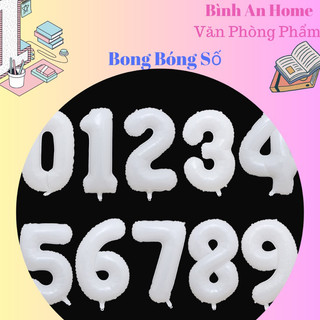 Bong bóng kỹ thuật số trang trí sinh nhật số 0-9