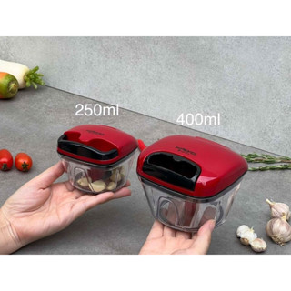 Xay tỏi ớt Kaiyo Nhật,dụng cụ băm rau của quả, lưỡi dao làm từ thép không gỉ inox 420 - Hàng chính hãng