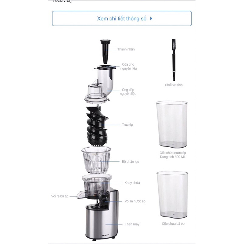 Máy ép chậm Kangaroo KG1B6