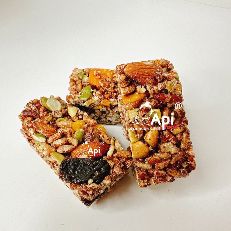 Thanh Ngũ Cốc TRÁI CÂY Dinh Dưỡng Gạo Lứt Rong Biển 250gr - ApiFood