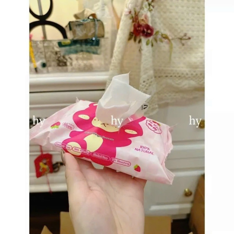 KHĂN GIẤY ƯỚT GẤU DÂU LOSTO