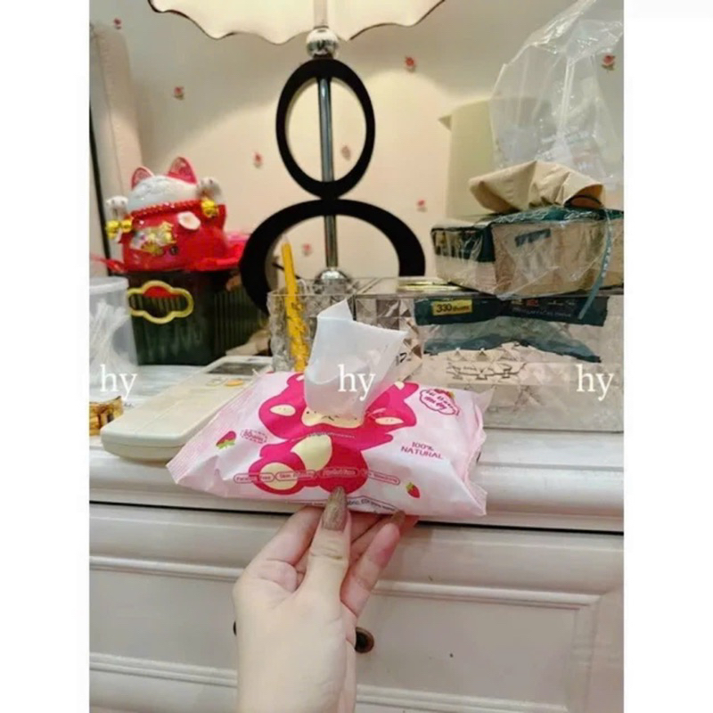 KHĂN GIẤY ƯỚT GẤU DÂU LOSTO