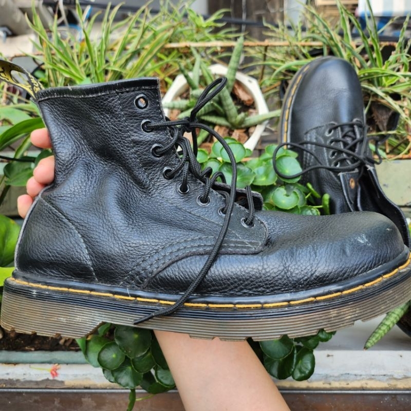 Giày boot da thật Dr.Martens AirWair AW008 da nguyên miếng vintage authentic 6UK size 39 - em và nắng