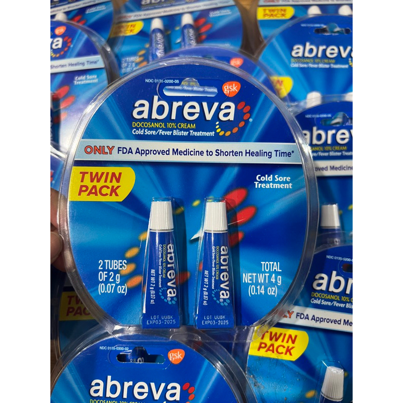 Kem bôi mụn rộp quanh miệng Abreva 4g💋 Hàng Mỹ
