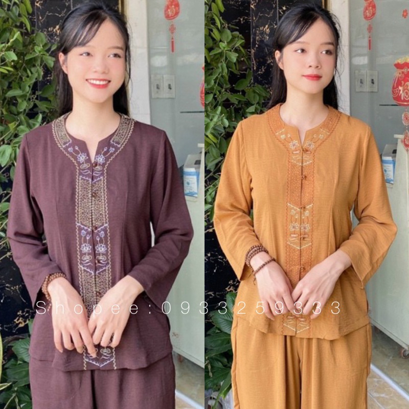 Đồ Lam Đi Chùa # Đũi Cổ Khoá Mát Cao Cấp