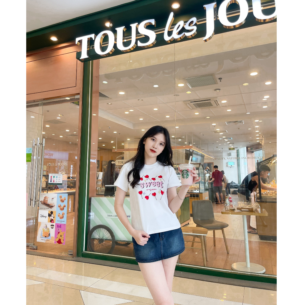 Áo Thun Baby Tee WISEN Phông Unisex Local Brand 100% Cotton Cao Cấp 2 Chiều Mẫu SWEET