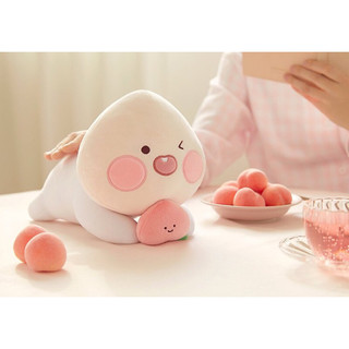 Gấu bông đào nằm nháy mắt miniso chính hãng full tag