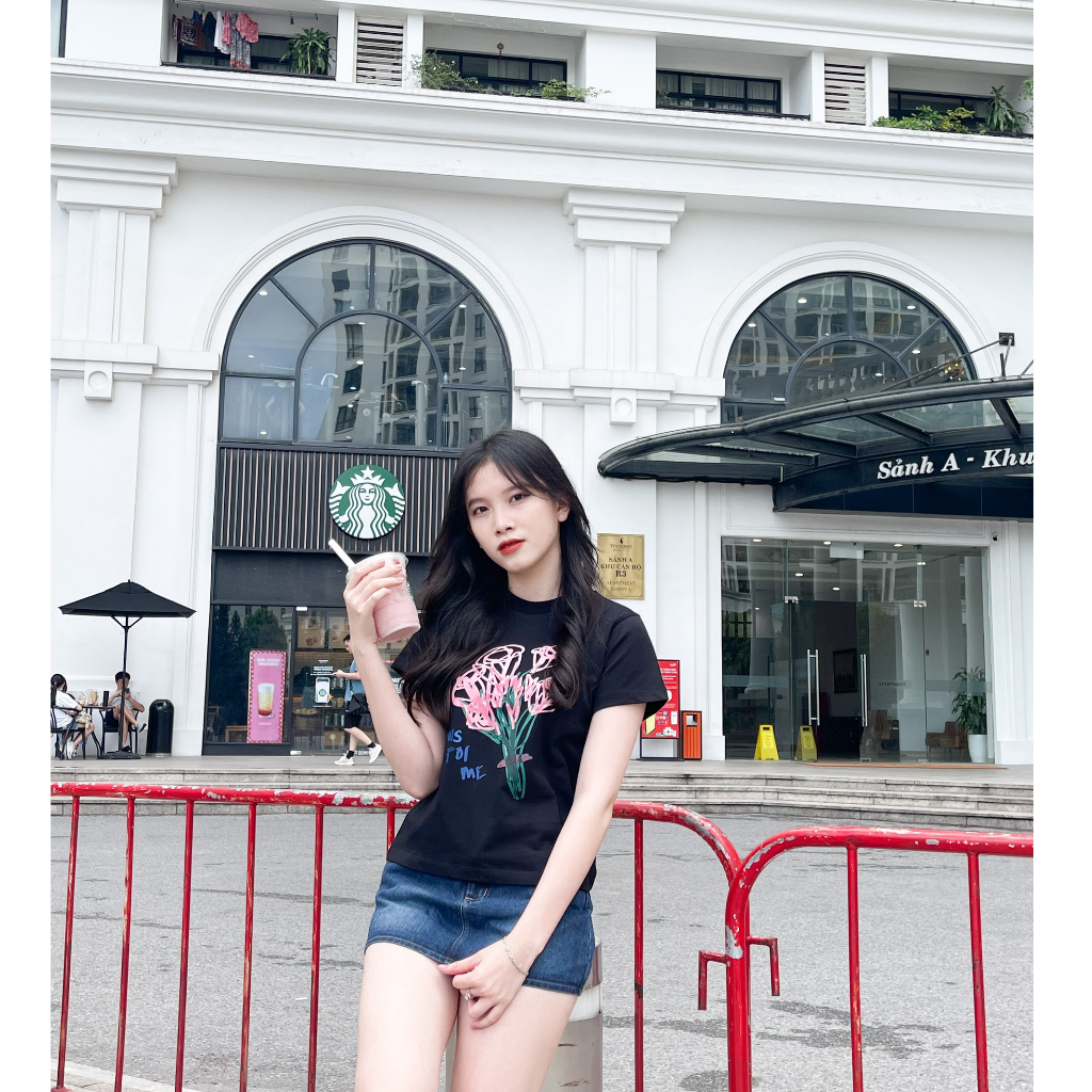 Áo Thun Baby Tee WISEN Phông Unisex Local Brand 100% Cotton Cao Cấp 2 Chiều Mẫu FLOWERS