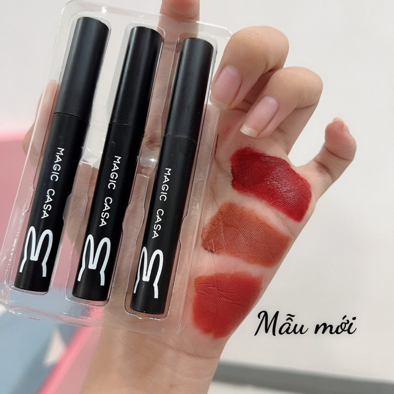 Set 3 cây thỏ đen chất son kem mịn