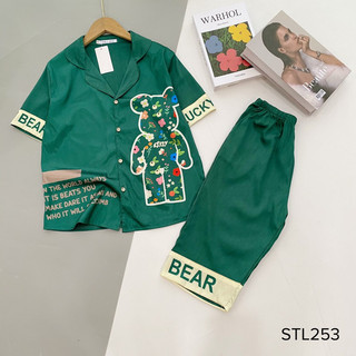 Đồ Ngủ Pijama Lụa Xước Ánh Kim Tay Ngắn Quần Lửng Siêu Xinh, Mềm Mịn, Độc Lạ Khó Tìm, Sanh Chảnh Hàn Quốc