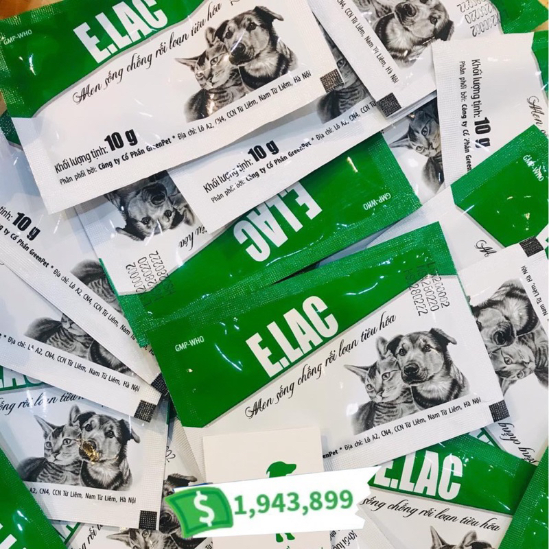 Men Tiêu Hóa ELAC  Cho Chó Mèo Thú Cưng - Tạp hóa thú y sg
