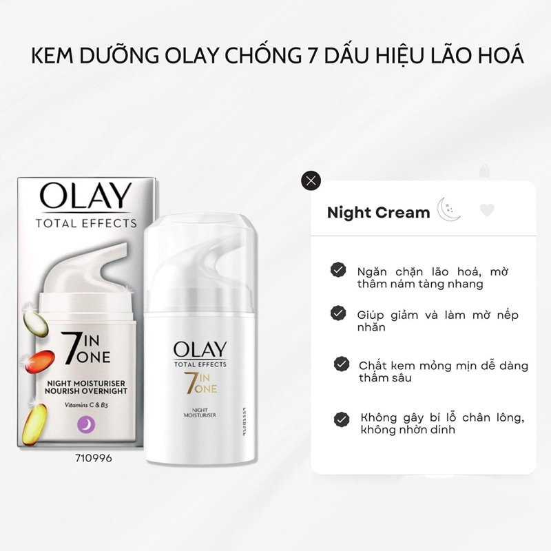 Kem dưỡng trắng da Olay 7in One 50ml