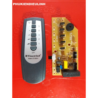 (CHÍNH HÃNG) ĐIỀU KHIỂN,VỈ MẠCH QUẠT TRẦN ĐIỆN CƠ THỐNG NHẤT.VINAWIND 5 CÁNH QT1500X