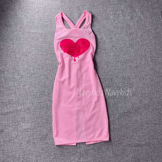 Đầm body xẻ tà cho bé