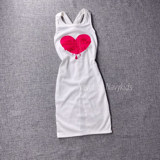 đầm body xẻ tà cho bé