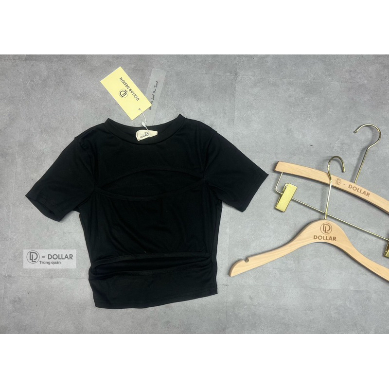 Áo croptop cộc tay khoét ngực siêu ngầu