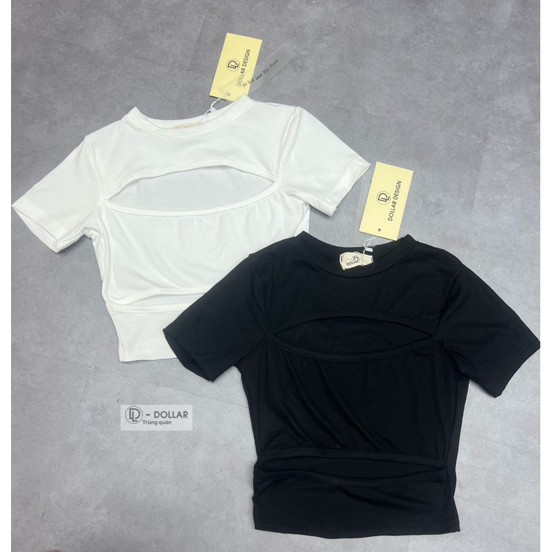 Áo croptop cộc tay khoét ngực siêu ngầu