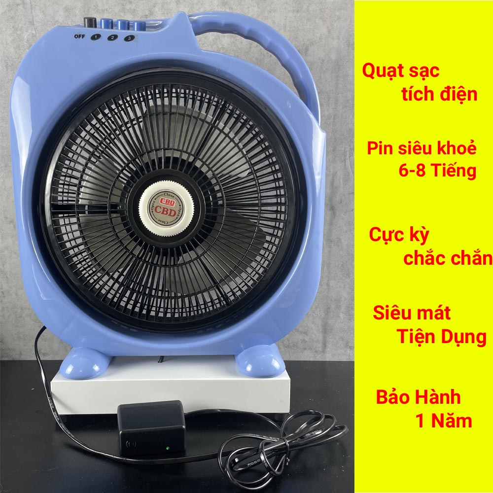 Quạt tích điện dạng hộp IMX pin 6-8 tiếng size to cao 45cm siêu mát cực kỳ tiện dụng bảo hành 12 tháng